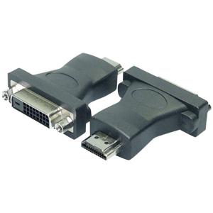 LogiLink AH0002 DVI / HDMI Adapter [1x DVI-bus 24+1-polig - 1x HDMI-stekker] Zwart