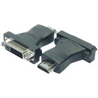 LogiLink AH0002 DVI / HDMI Adapter [1x DVI-bus 24+1-polig - 1x HDMI-stekker] Zwart - thumbnail