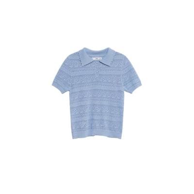 Mango polo lichtblauw