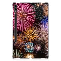 Samsung Galaxy Tab S9 Plus Leuke Siliconen Hoes Vuurwerk - thumbnail