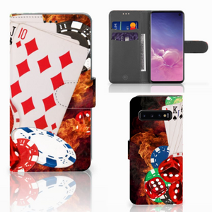 Samsung Galaxy S10 Wallet Case met Pasjes Casino