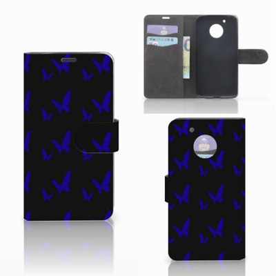 Motorola Moto G5 Telefoon Hoesje Vlinder Patroon Motorola Moto G5 Telefoon Hoesje Vlinder Patroon