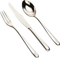 Alessi Caccia bestekset 24tlg. roestvrij staal glanzend gepolijst, zilver, 4,3 x 36 x 7,2 cm