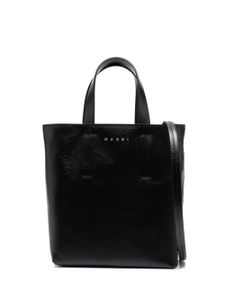 Marni sac cabas Museo en cuir - Noir