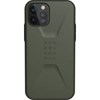 UAG - Civilian backcover hoes - iPhone 12 / iPhone 12 Pro - Groen + Lunso Tempered Glass - thumbnail