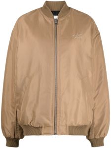 Maison Kitsuné veste bomber à logo brodé - Marron