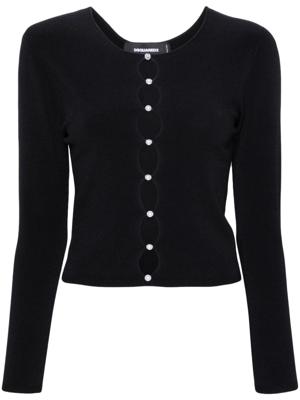 Dsquared2 Gebreide top - Zwart