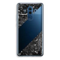 Zwart marmer: Huawei Mate 10 Pro Transparant Hoesje - thumbnail