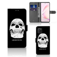 Telefoonhoesje met Naam Samsung Note 10 Lite Skull Eyes - thumbnail