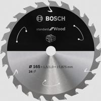 Bosch Accessories Bosch 2608837681 Hardmetaal-cirkelzaagblad 165 x 15.875 mm Aantal tanden: 24 1 stuk(s) - thumbnail