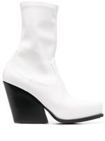 Stella McCartney bottines Cowboy à coupe stretch - Blanc - thumbnail