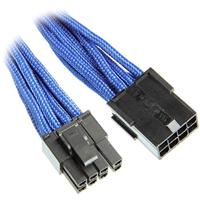 BitFenix compatible 6+2-Pin PCIe Verlängerung 45cm - sleeved blau/schwarz