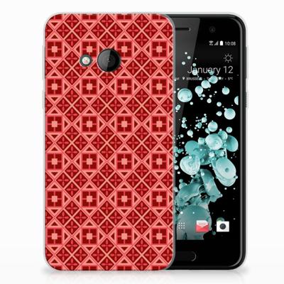 HTC U Play TPU bumper Batik Rood