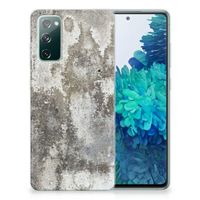 Samsung Galaxy S20 FE TPU Siliconen Hoesje Beton Print - thumbnail