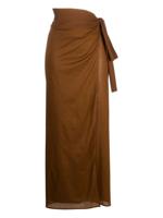 ERES paréo Péplum à détail noué - Marron