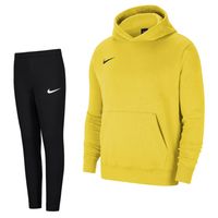 Nike Park 20 Fleece Hoodie Trainingspak Kids Geel Zwart