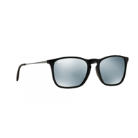 Ray-Ban CHRIS Zonnebril RB4187F 601/30 Size 54 - Zwart Gunmetal