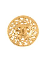 CHANEL Pre-Owned broche CC à design médaillon - Or