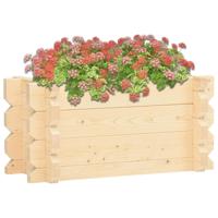 vidaXL Plantenbak verhoogd 42 mm 100x50x47,3 cm massief vurenhout