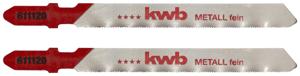 kwb 611220 Decoupeerzaagbladen, metaalbewerking, HSS, middel 2 stuk(s)