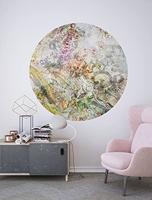 Komar DOT rond en zelfklevend vliesfotobehang - ronde verhalen - Ø 125 cm - floral, bloemen, behang, wandtattoo, slaapkamer, woonkamer, wanddecoratie - D1-080