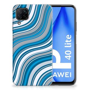 Huawei P40 Lite TPU bumper Waves Blue