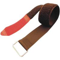 FASTECH® F101-25-360M Klittenband Met riem Haak- en lusdeel (l x b) 360 mm x 25 mm Zwart, Rood 1 stuk(s)