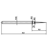 PTR Hartmann 2021-BST-1.5N-NI-0.8 Precisietestpen met veercontact