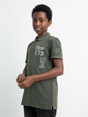 51% korting - Petrol Industries Jongens Vintage look polo Groen Night - 140
