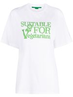 Stella McCartney t-shirt en coton à texte imprimé - Blanc