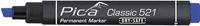 Pica 521/41-10 Permanent Marker - Beitel - Blauw - 2-6mm (10st)