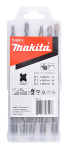 Makita Accessoires Betonborenset 5-delig - D-58914 D-58914