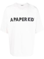 A Paper Kid t-shirt en coton à logo imprimé - Tons neutres