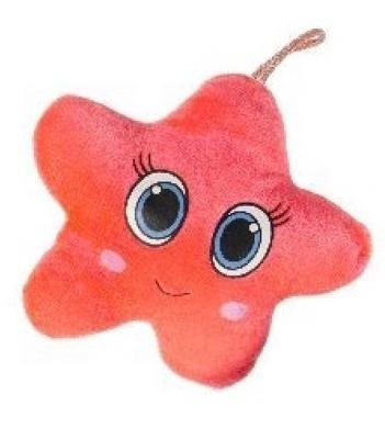 LG-Imports knuffel ster 16 cm pluche roze