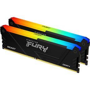 Kingston Technology FURY Beast RGB geheugenmodule 32 GB 2 x 16 GB DDR4 2666 MHz