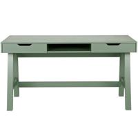 WOOOD Nikki Desk grenen, jade-groen, breedte: 140 cm, diepte: 62 cm, hoogte: 75 cm