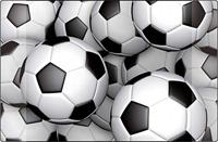 Schrijfonderlegger Kangaro voetbal antislip 38x58cm met twee insteekzakken, voor kinder- en tienerkamer