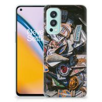 OnePlus Nord 2 5G Siliconen Hoesje met foto Badges