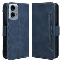 Motorola Moto G34 Cardholder Series Portemonnee Hoesje - Blauw - thumbnail