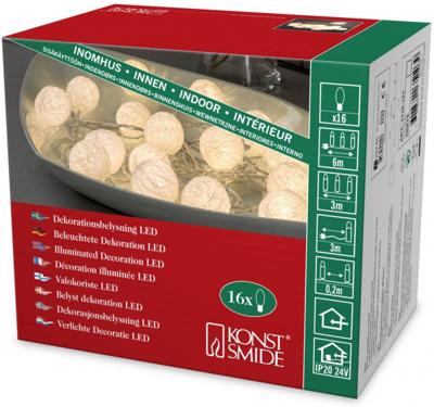 Konstsmide kerstverlichting led 3 m katoen