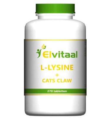 Elvitaal Elvitaal L-lysine Cats Claw (270tb) Elvitaal Elvitaal L-lysine Cats Claw (270tb)