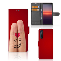 Sony Xperia 5II Wallet Case met Pasjes Liefde - Origineel Romantisch Cadeau - thumbnail