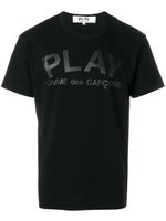 Comme Des Garçons Play t-shirt à logo imprimé - Noir - thumbnail