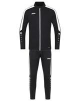 JAKO - Trainingspak Polyester Power, Uniseks-Volwassene, Zwart, XL