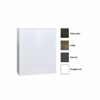 Kolomkast Sanicare Q7 2-Deurs Soft-Closing Greeploos 90x67x32 cm Hoogglans Wit Sanicare - thumbnail