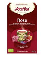 Yogi Tea Rose Bio - Biologische Kruidenthee met Rozenbloesem, Kamille en Lavendel voor Een Delicate en Bloemige Thee-ervaring