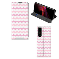 Sony Xperia 1 III Hoesje met Magneet Waves Roze