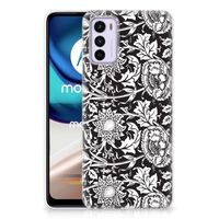 Motorola Moto G42 TPU Case Black Flowers - thumbnail