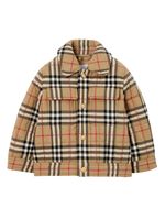 Burberry Kids veste matelassée à motif Vintage Check - Tons neutres