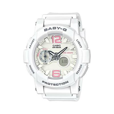 Casio Baby-G Standard Analoog-Digitale Horloge BGA-180BE-7B - Wit Casio Baby-G Standard Analoog-Digitale Horloge BGA-180BE-7B - Wit